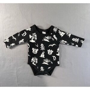 Disney Mickey and Minnie Mouse Halloween Glow-in-the-dark bodysuit 6-9‎ Month
